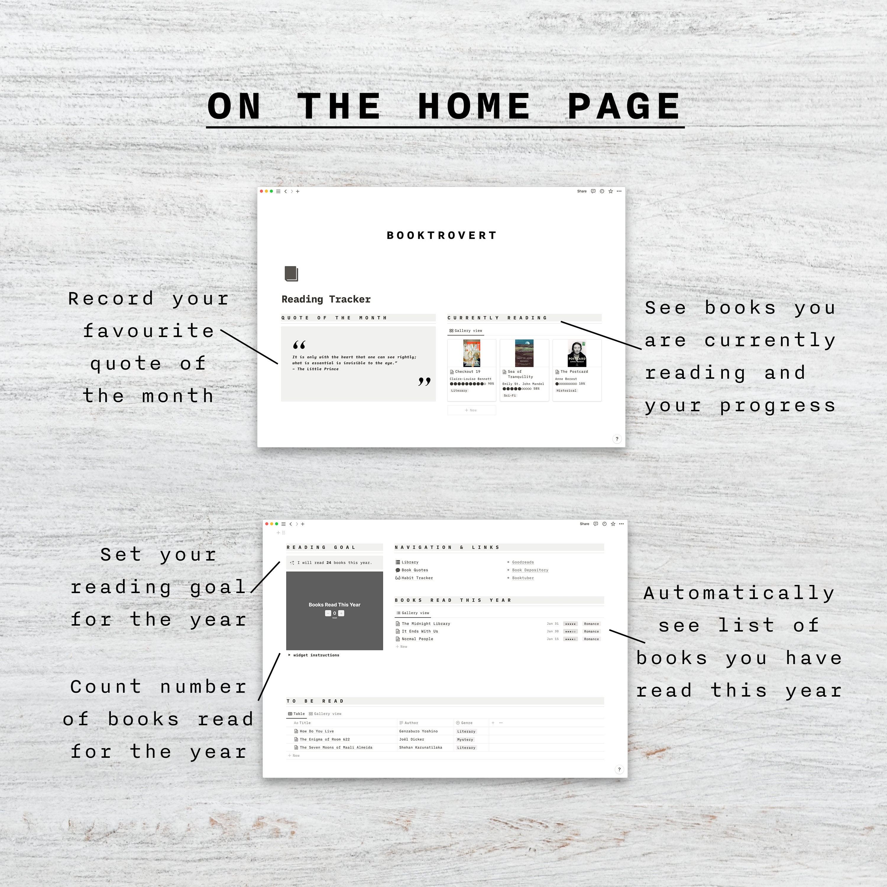 Notion Reading Tracker Template | Books Tracker | Notion Library ...