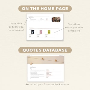 Notion Reading Tracker Template | Books Tracker | Notion Library | Warm & Cosy Notion Template