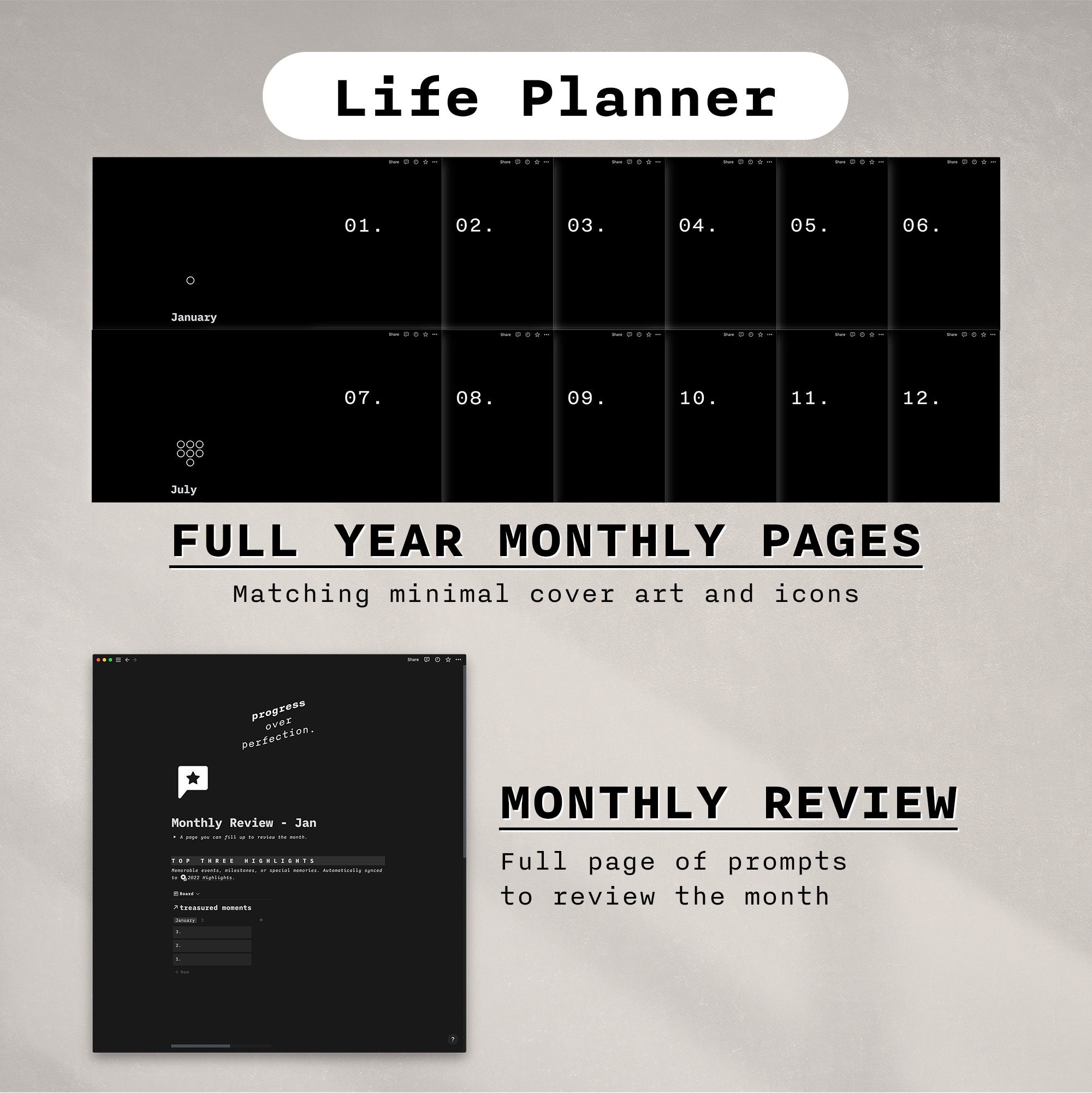 Notion Planner Template & Finance Tracker | Digital Life Planner ...