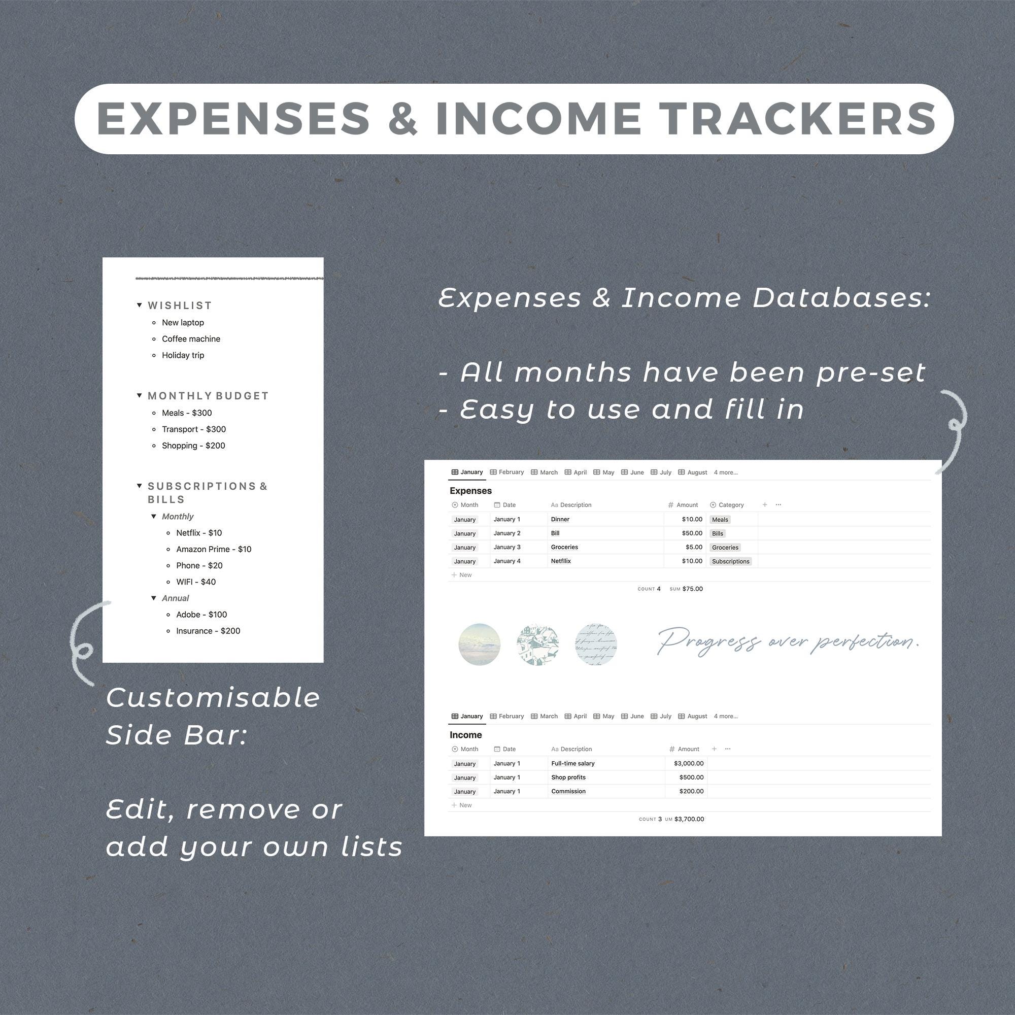 Notion Finance Tracker Template | Notion Budget Tracker | Digital Money ...