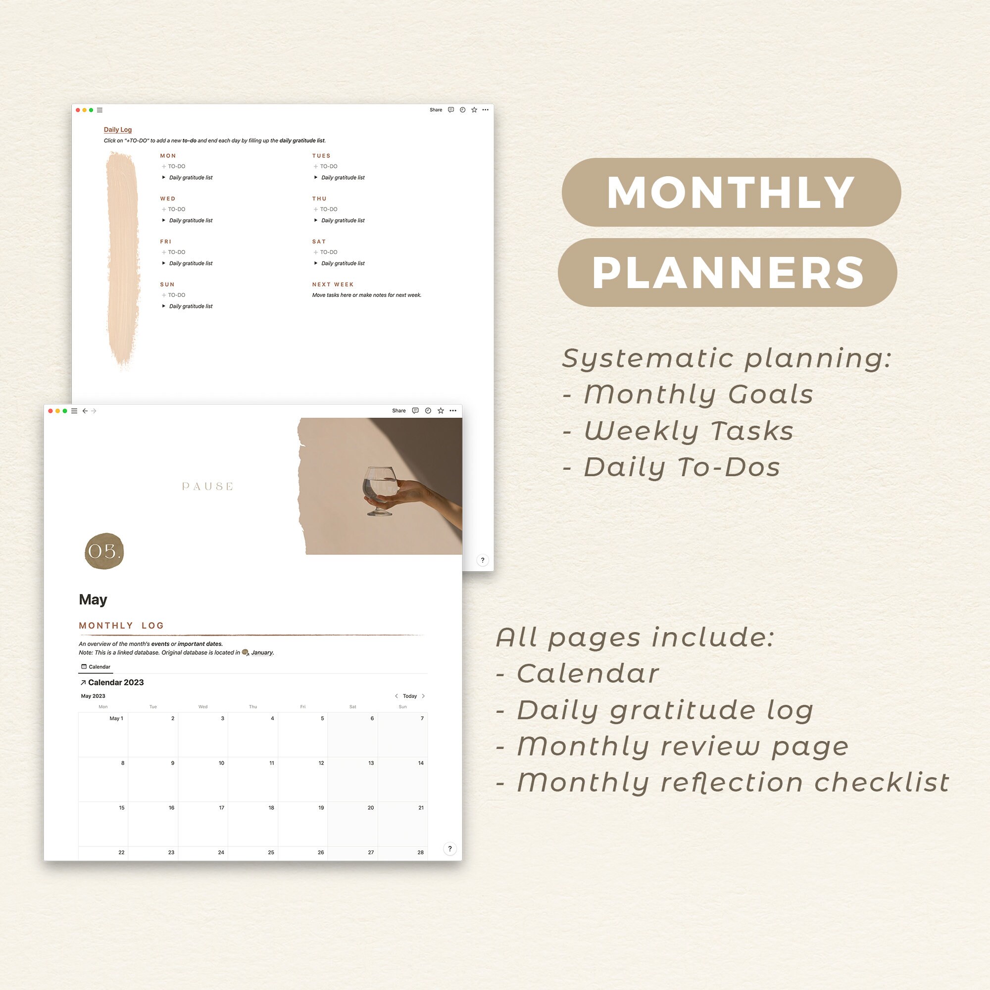 Notion Monthly Planner Template Full Year Digital Life Etsy Notion Monthly Planner Template Full Year Digital Life Etsy