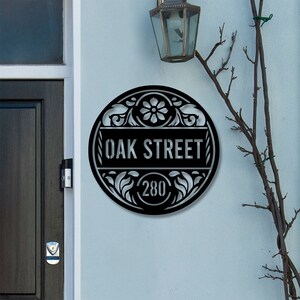 Personalized Metal House Number Sign, Custom Metal Address Sign, Address Wall Art, Address Numbers, Door Hanger, Housewarming Gift