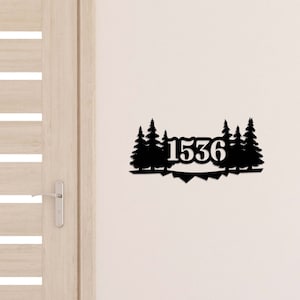 Personalized House Number Sign, Custom Metal Address Sign, Modern Address, Address Wall Art, Address Plaque, Housewarming Gift, Home Decor