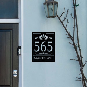Personalized House Number Sign, Custom Metal Address Sign, Address Wall Art, Address Plaque, Modern Address, Housewarming Gift, Home Decor