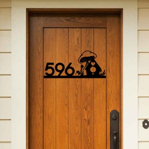 Personalized House Number Metal Sign, Custom Metal Address Sign, Address Wall Art, Address Plaque, Modern Address, Housewarming Gift