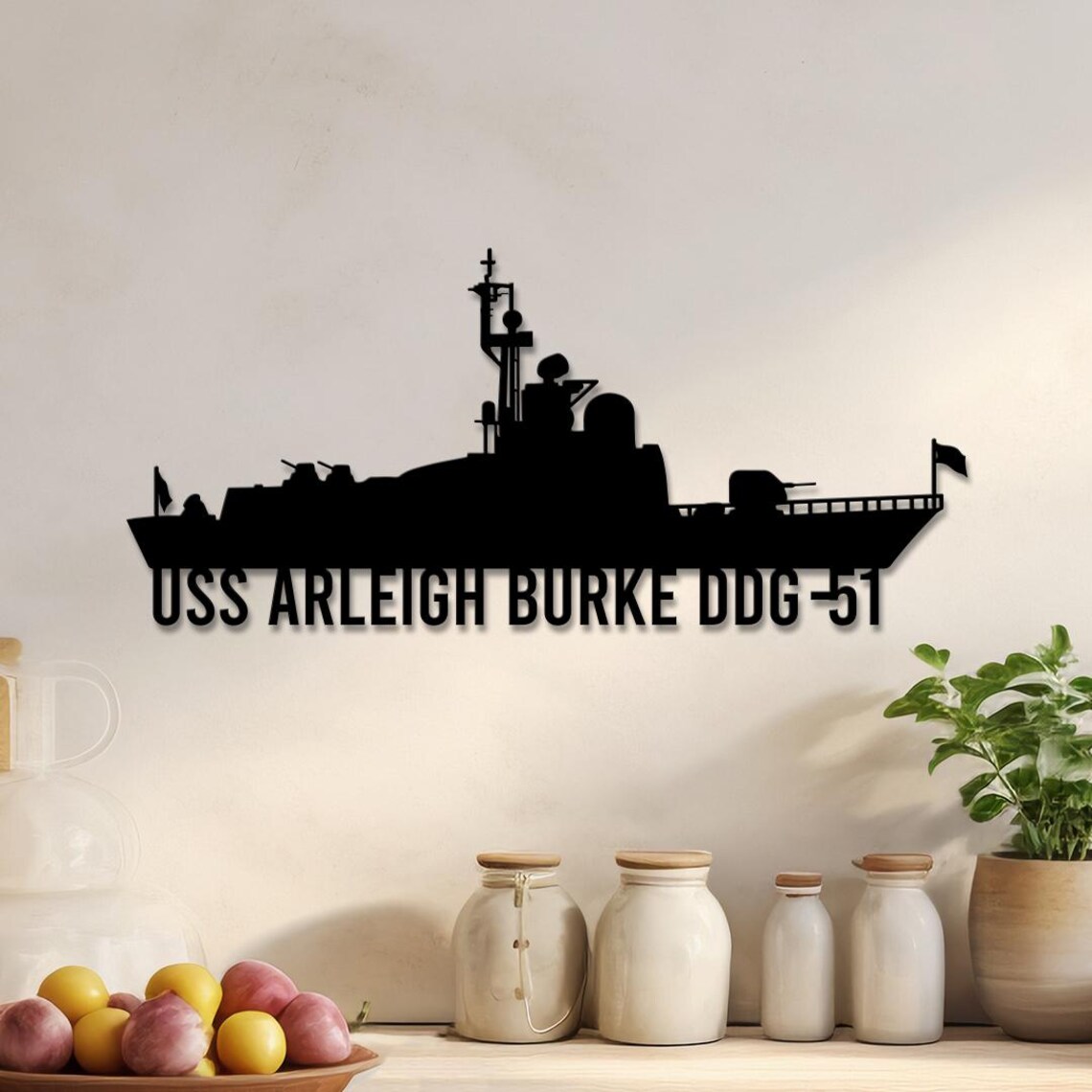 Custom US Navy Ships Metal Sign With Led Light, Battleship Metal Sign ...