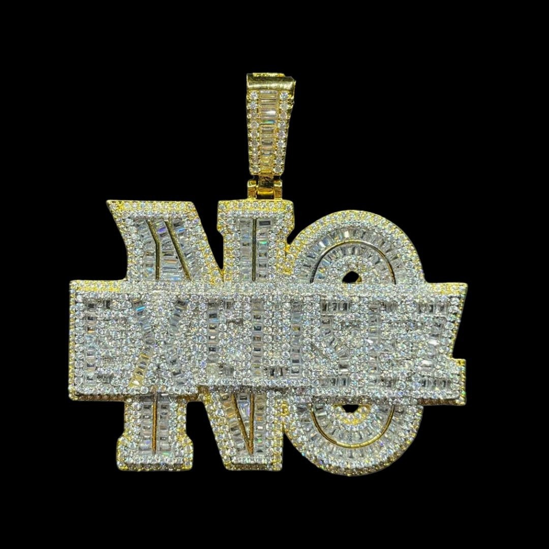Iced Out New Hip Hop Circus Money Bag Letter Pendant Fit Cuban
