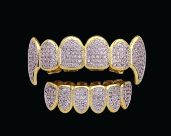 Silber One Size Fits All Bling Grillz SHINING BOTTOM 
