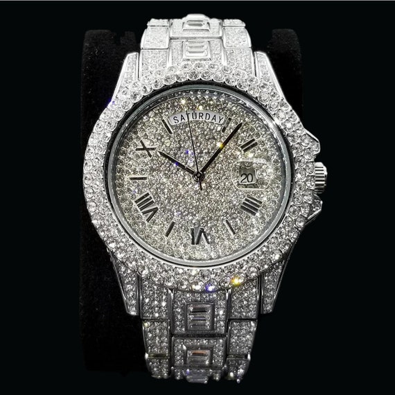 Luxury Design Full of Iced Out & Diamond Watch - Etsy