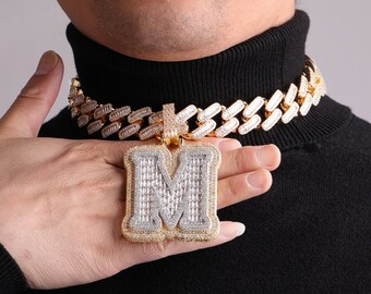 Bubble Letter Customized Name Necklace Iced Out Number Pendant For Men Big  Baguette Hip Hop Rock Rapper Jewelry | Forum.Iktva.Sa