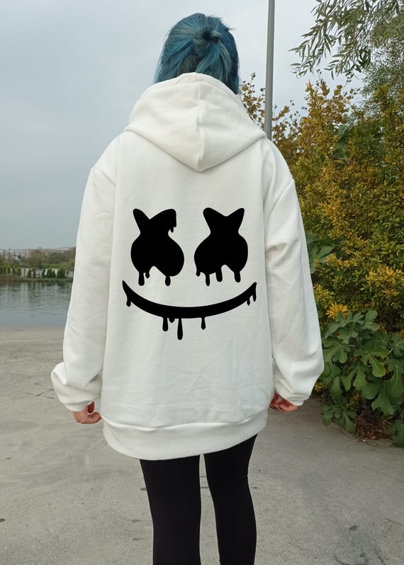 Marshmello Basic Hoodie sudaderas con unisex Etsy México