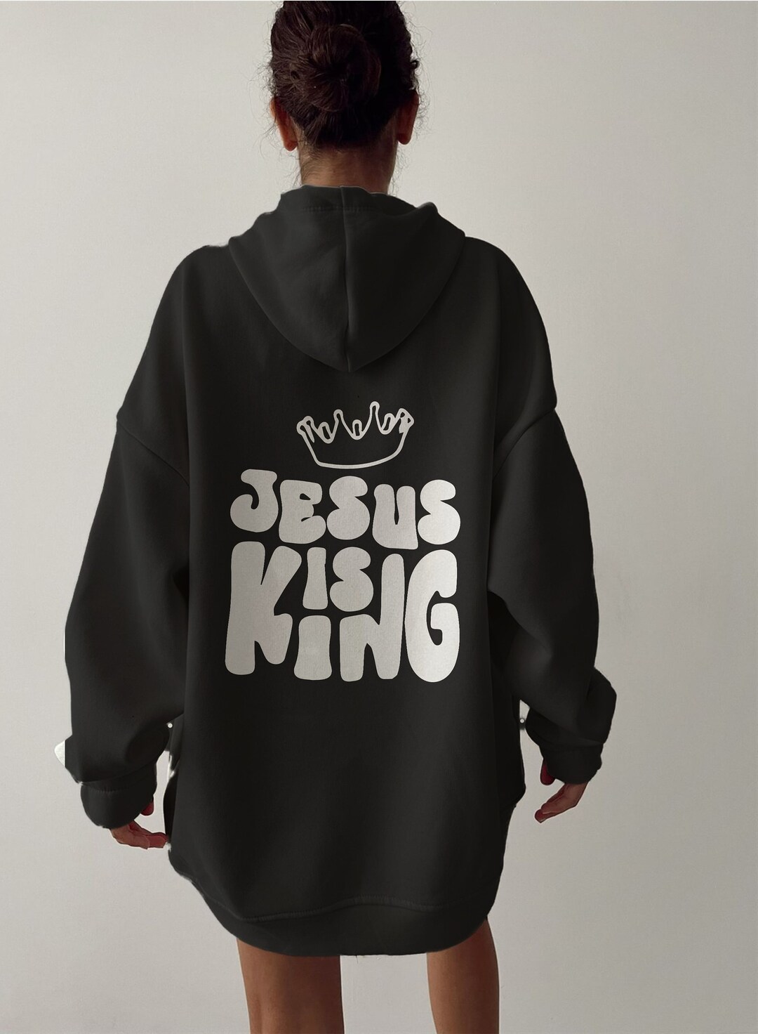Jesus is King Hoodie, Jesus Vsco Hoodie, Christian Apparel,, Jesus ...