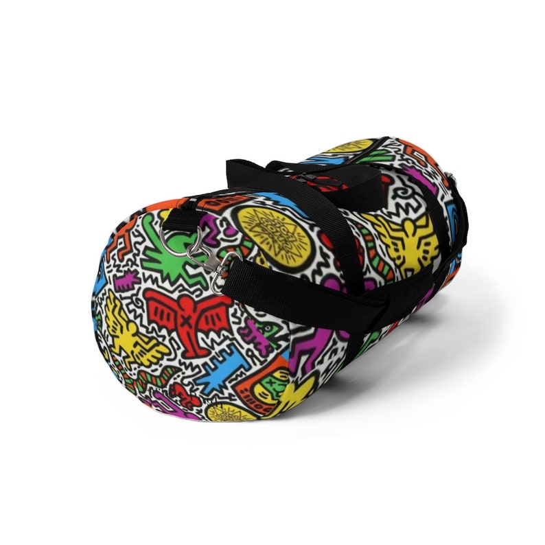 Keith Haring Inspired Duffel Bag Etsy