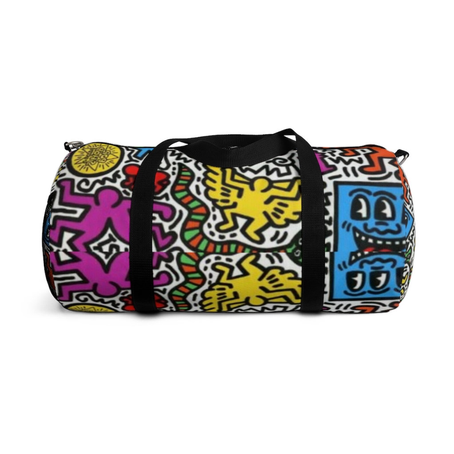 Keith Haring Inspired Duffel Bag Etsy