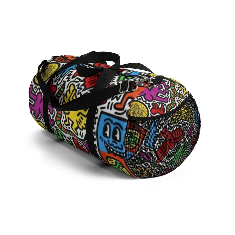 Keith Haring Inspired Duffel Bag Etsy