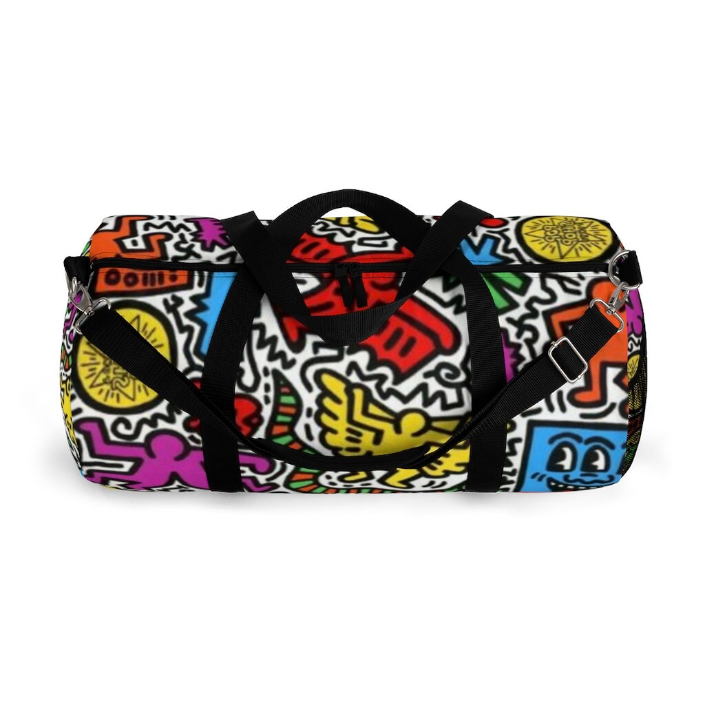 Keith Haring Inspired Duffel Bag Etsy