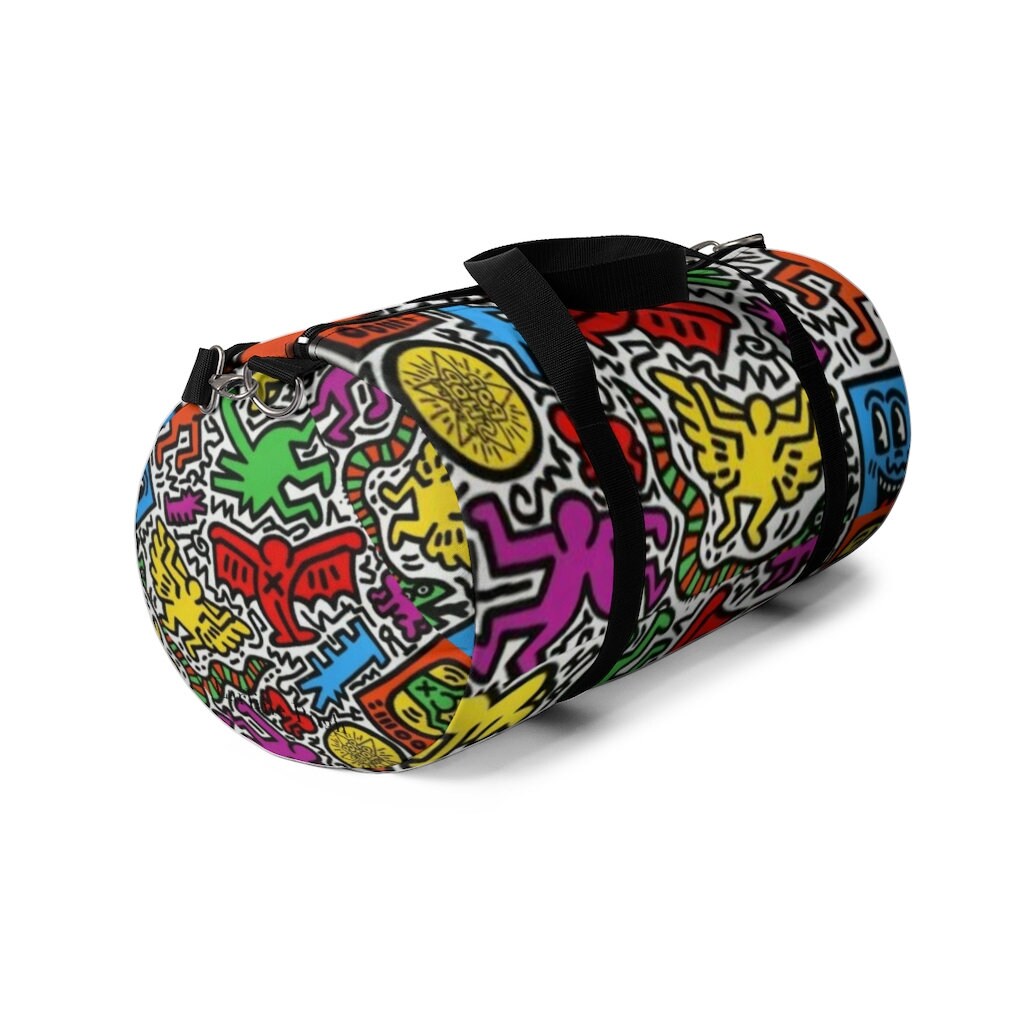 Keith Haring Inspired Duffel Bag Etsy