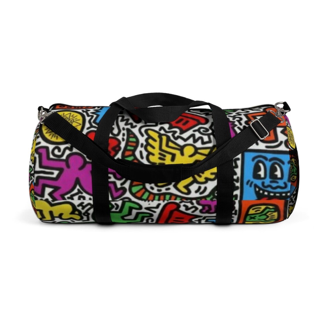 Keith Haring Inspired Duffel Bag Etsy
