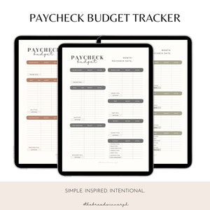 Paycheck Budget Tracker | Paycheck Budget Planner | Digital Paycheck Budget Planner | Printable Paycheck Budget Planner | Paycheck