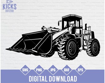 Bulldozer SVG: design per maglietta da cantiere, stencil per appaltatore (download digitale)