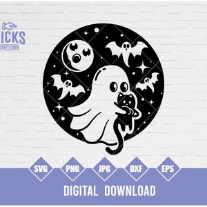 Cute Ghost Svg | Ghost with Coffee Svg | Pumpkin Svg | Halloween Svg | Ghost Clipart | Spooky Svg | Coffee Svg | Halloween Shirt | Png Dxf
