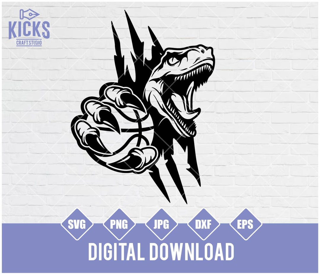 Raptor Wall Scratch Basketball Ball Svg, Basketball Png Printable