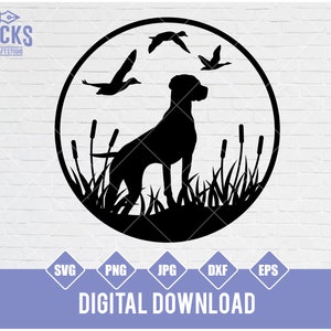 Duck Hunting SVG, Hunting Dog SVG, Hunting Season SVG, Hunting Cut File, Duck Hunting Png Clipart, Duck Hunting Dog Pointer Svg Cut file