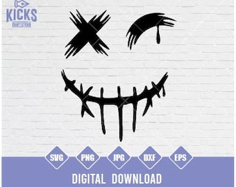 Scary Smile SVG: Evil Grin Slasher Design (Digital Download)