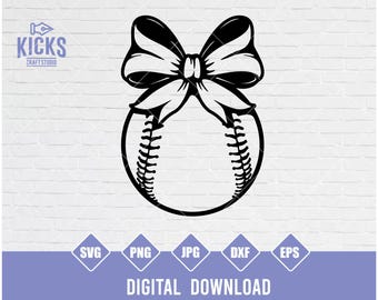 Coquette Baseball Bow SVG: Softball Shirt Design (Digital Download)