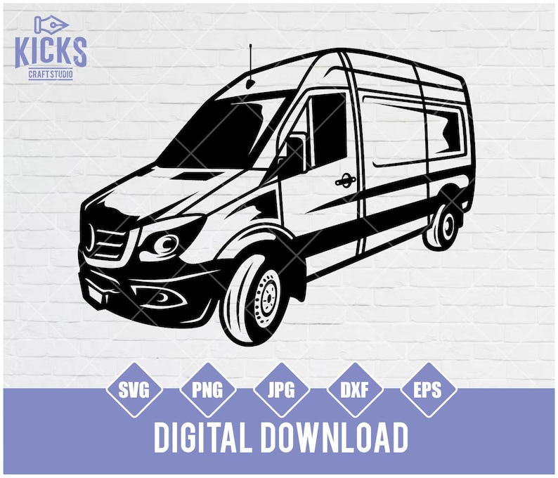 Cargo Van SVG: Delivery Vehicle Cut Files (digital Download) - Etsy