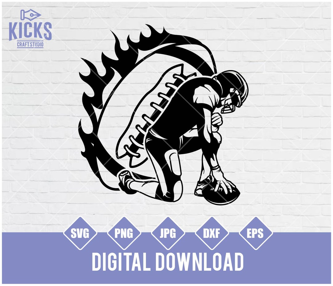Football Player Svg, Football Player Png, Football Cutfile, Football