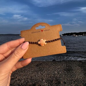 Peach Sand Turtle Bracelet