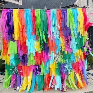 Fiesta Backdrop, Fringe Wall, Fringe Backdrop, Cinco De Mayo, Streamers, Final Fiesta, Bright, Colorful