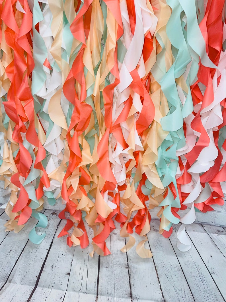 Custom Ruffled Fringe Plastic Tablecloth Fringe Backdrop Etsy