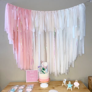 Rainbow Cloud Pastel Party Backdrop, Party Decorations, Birthday Party  Decorations, Cloud Balloon Rainbow Streamer Backdrop