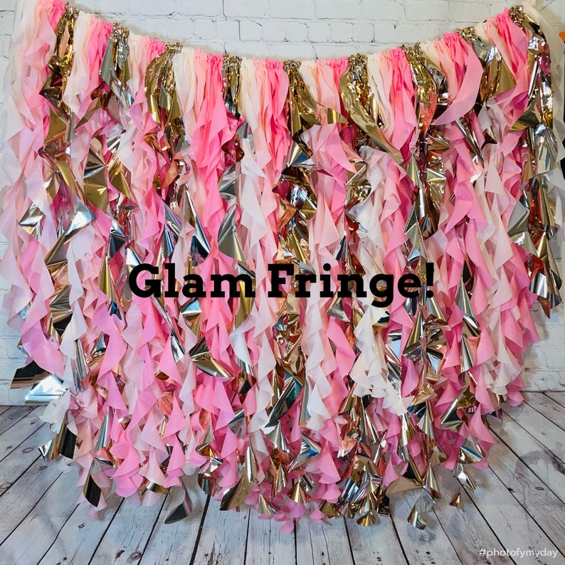 Custom Ruffled Fringe Plastic Tablecloth Fringe Backdrop Etsy