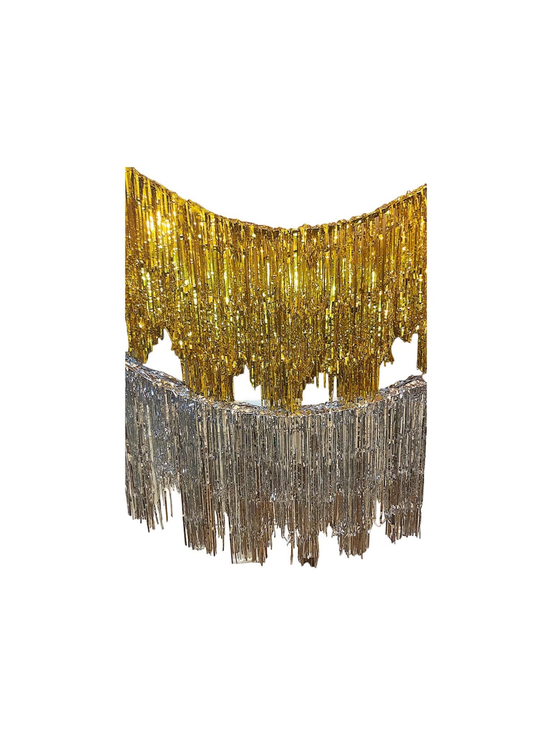 CUSTOM Tinsel Ceiling Aerials, Ceiling Installations, Ceiling Fringes