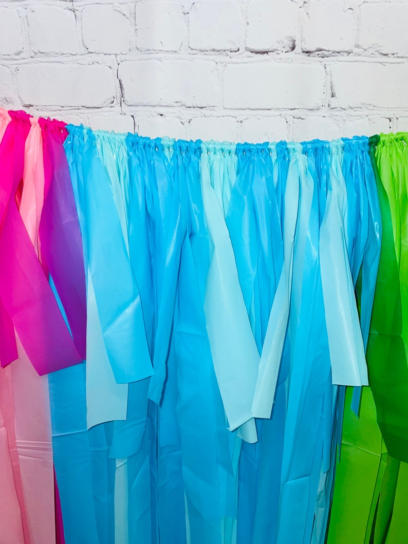 Fiesta Backdrop Streamer Backdrop Plastic Tablecloth Etsy