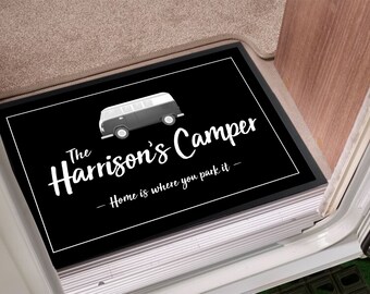 Personalizzata Camper Van Camper grunge DOOR MAT-TAPPETINO COPERTA 44cm x 32cm 
