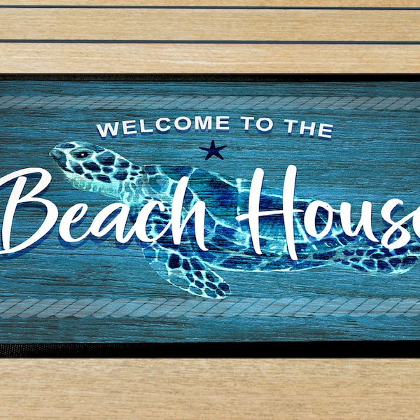 Sea Turtle Door Mat Etsy
