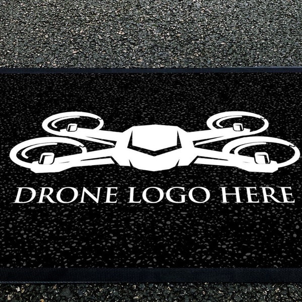 Personalised Logo Drone Landing Pad - portable mat for any Drones, DJI Mini 3 Pro, Mavic, DJI FPV, Drone Accessories 60 x 40cm