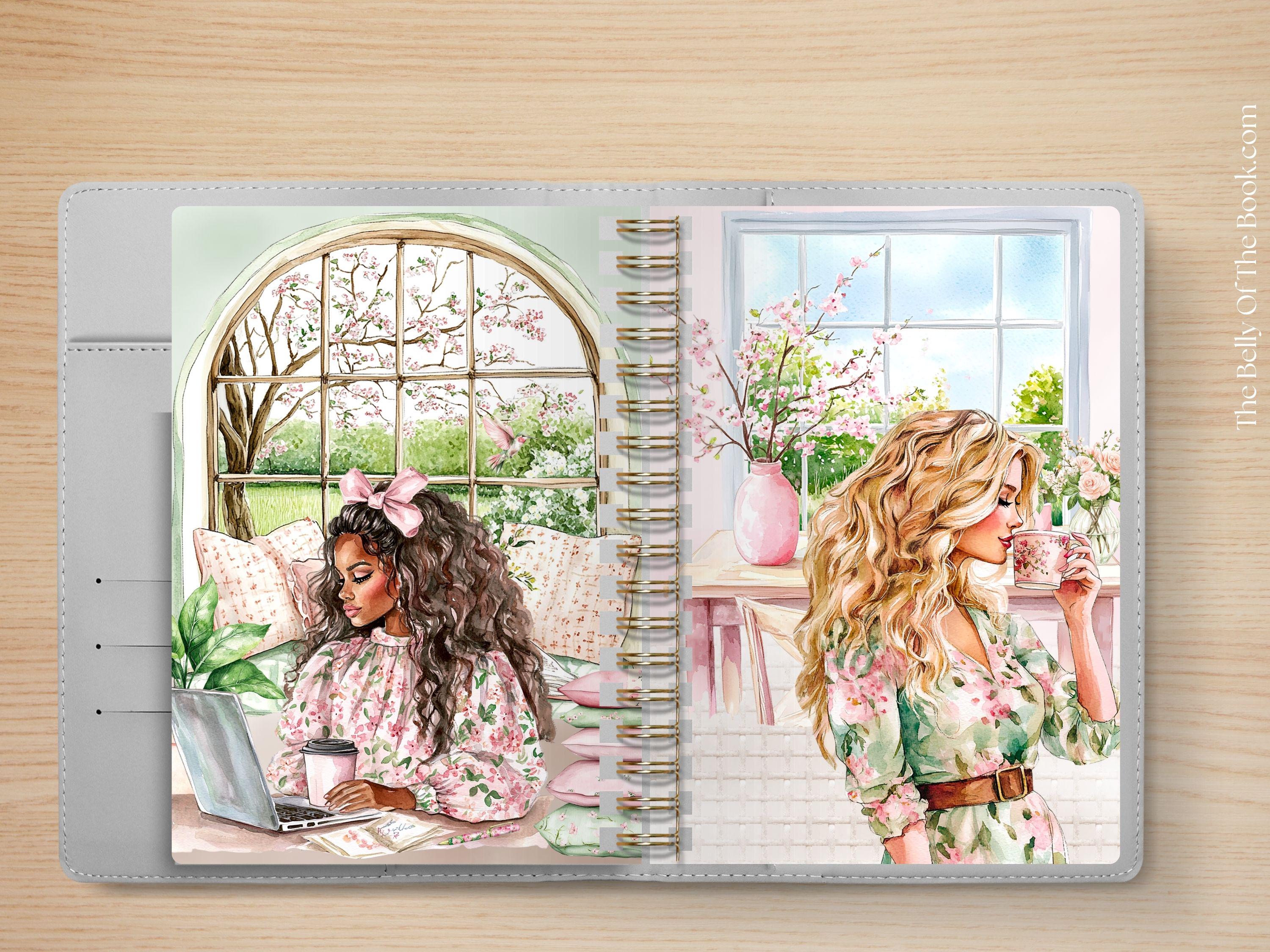 Floral Spring Planner Dashboard Bundle: Multiple Sizes (digital ...