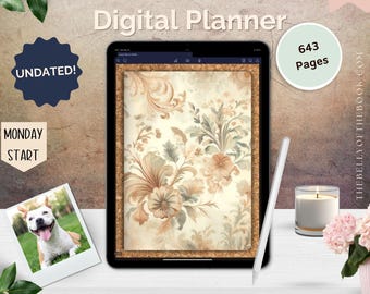 Desert Bloom Digital Planner: Undated, Hyperlinked (PDF Download)