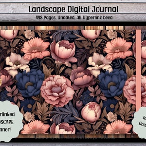 Undated Digital Daily Journal, Digital Journal, GoodNotes & Notability, iPad Notebook, Digital Diary, Hyperlinked - Instant Download