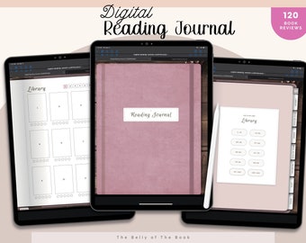 Digital Reading Journal: Book Review Tracker for Goodnotes (PDF)