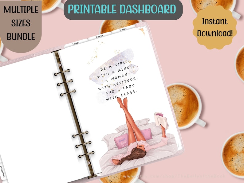 Printable Planner Dashboard Bundle: Inspirational Quotes (PDF Download ...