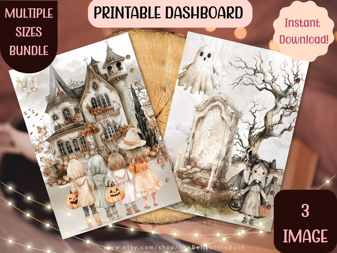 Moonlight Manor Fall Planner Dashboard Set: Cozy Autumn Inserts ...