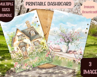 Panel planera Akwarela Wiosna: Wiele rozmiarów (do pobrania w formacie PDF)