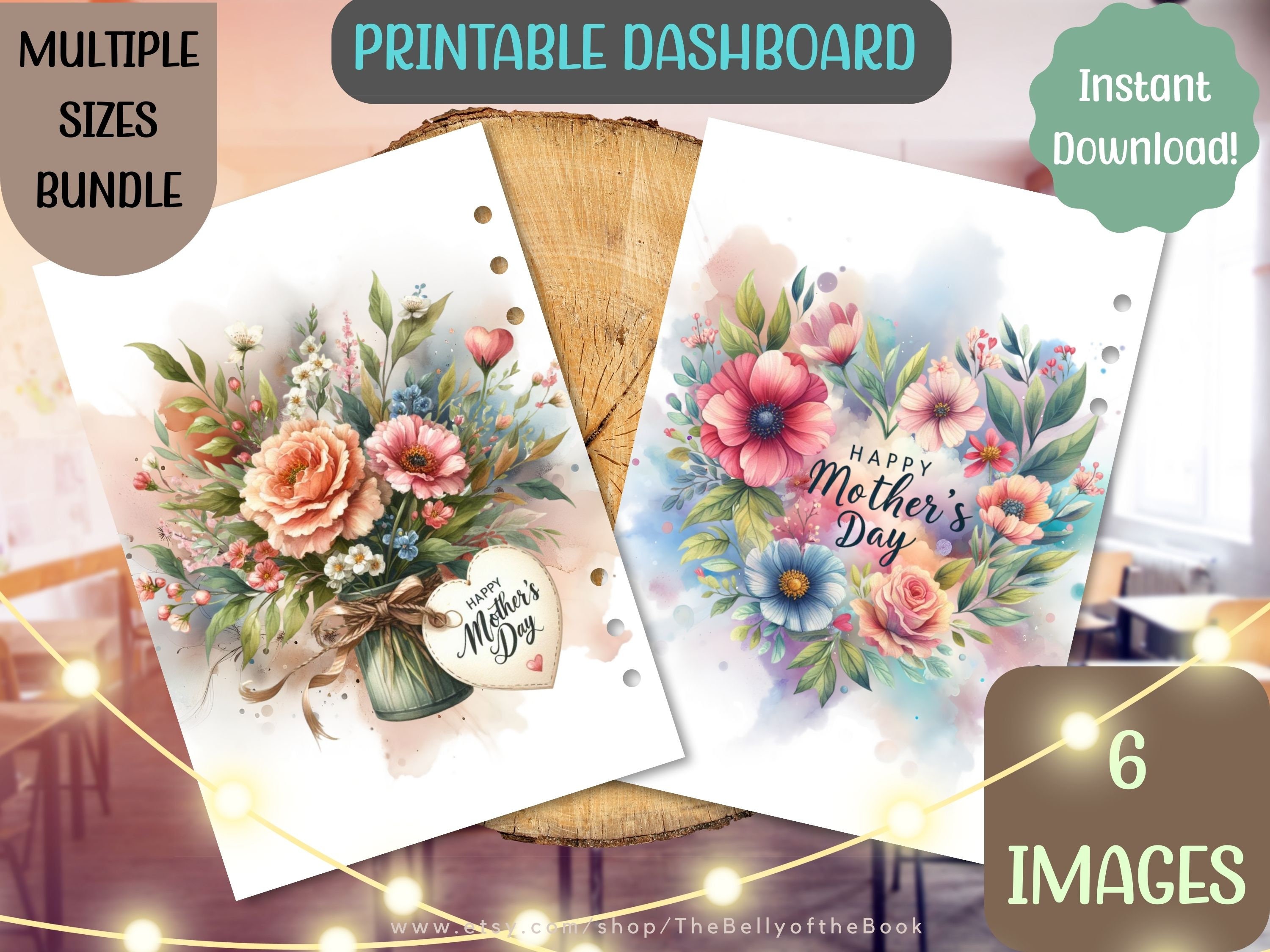 Mother's Day Printable Planner Dashboard Set - 6 Lovingly Inspired ...