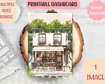 Cafe Dashboard, Bundle Pack, Instant Download, Printable Dashboard